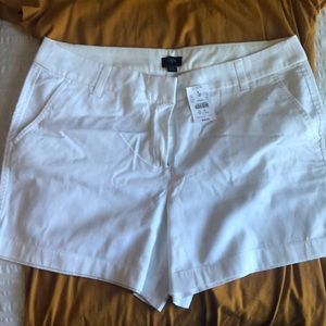 NWT J Crew Factory 3.5 inch chino shorts White 12